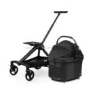 Carrito Urban Luxe negro con cesta desmontada del chasis