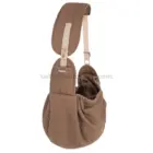 Bandolera transpirable para perro pequeño Lumi Chocolate ajustable