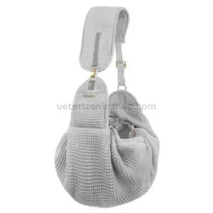 Bandolera para perro pequeño Lumi Gris transpirable y ajustable