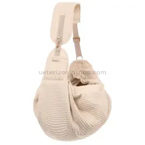 Bandolera transpirable para perro pequeño Lumi Latte ajustable