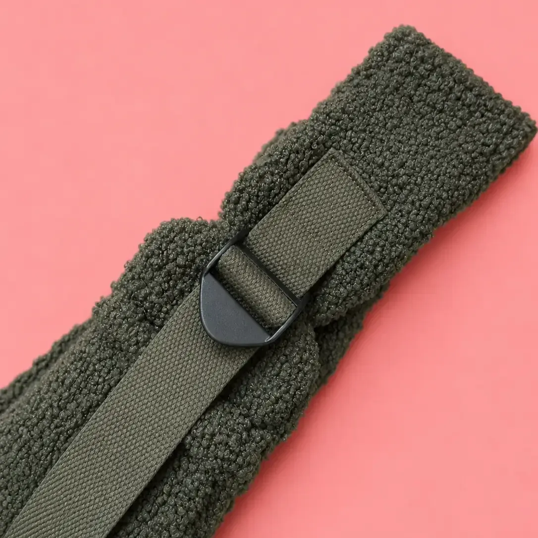 Correa ajustable de bandolera Teddy Verde para perro pequeño