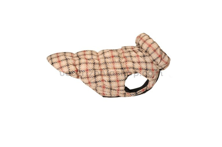 Abrigo Camon Candy Oxford de cuadros beige reversible