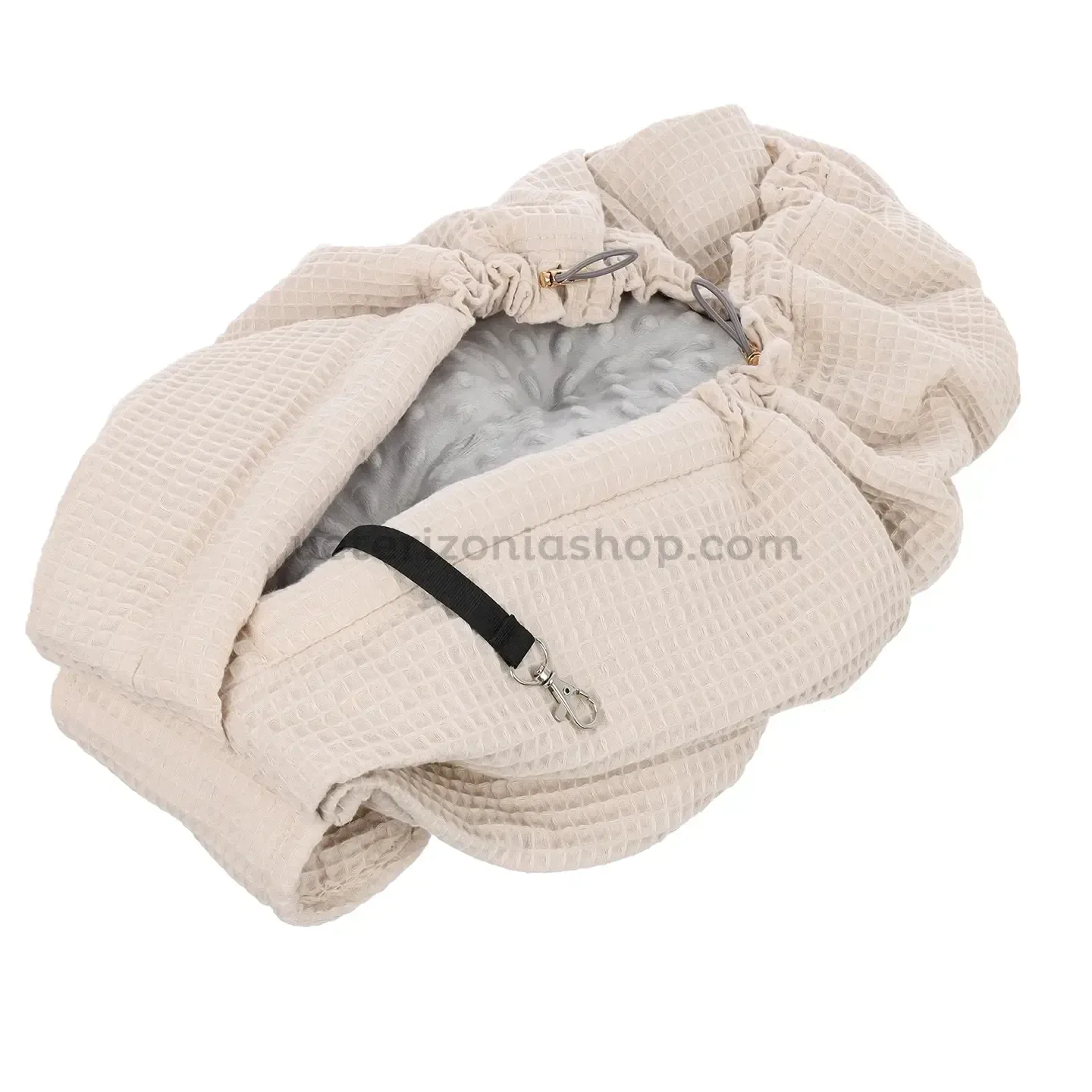 Interior acolchado de bandolera para perro pequeño Lumi Latte