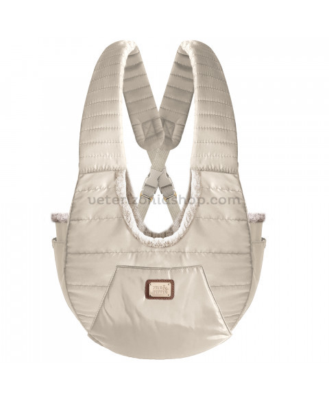 Bolsa portabebé Angela beige Milk&Pepper Bolsa portabebé Angela beige para perros pequeños de Milk&Pepper